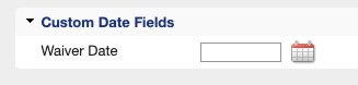 Waiver date custom field in Mindbody